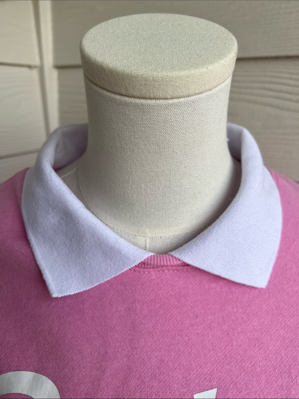 Barbie Pink and White Pullover Sweatshirt - Large - Picture 3 of 11
